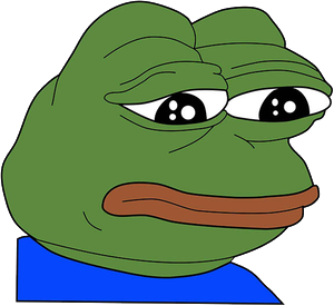 Feels Bad Man meme character PNG with transparent background