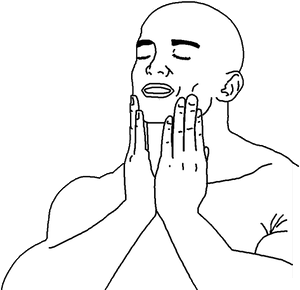 Feels Good meme character PNG with transparent background