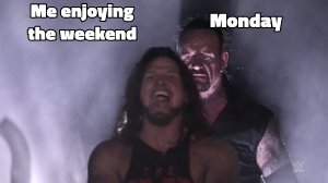 AJ Styles & Undertaker meme template