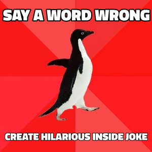 Socially Awesome Penguin meme template