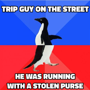 Socially Awkward Awesome Penguin meme template