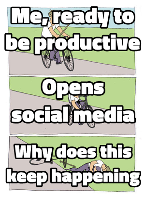Bike Fall meme template