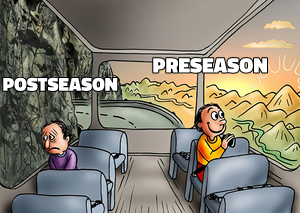 Two Guys on a Bus meme template