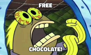 Chocolate! (SpongeBob) meme template