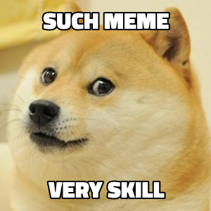 Doge meme template