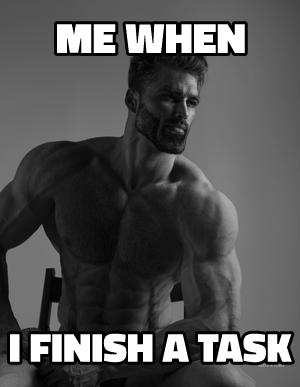 Gigachad meme template