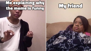 Girl Explaining meme template