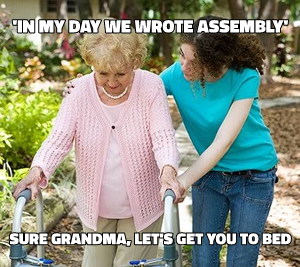 Sure Grandma, Let's Get You to Bed meme template