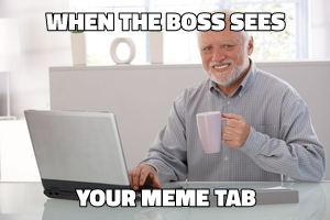Hide the Pain Harold meme template