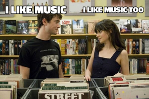 I Like Music (500 Days of Summer) meme template