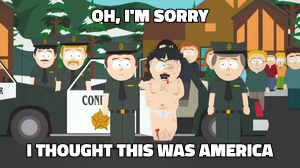 Oh, I'm Sorry, I Thought This Was America meme template