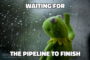 Kermit Looking Out Window meme template