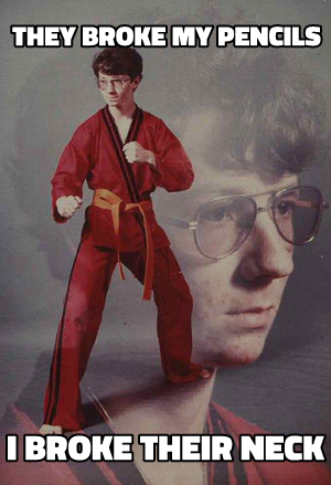 Karate Kyle meme template
