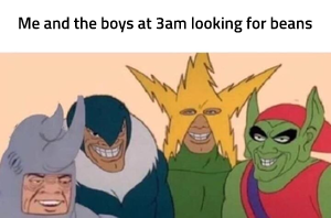 Me and the Boys meme template