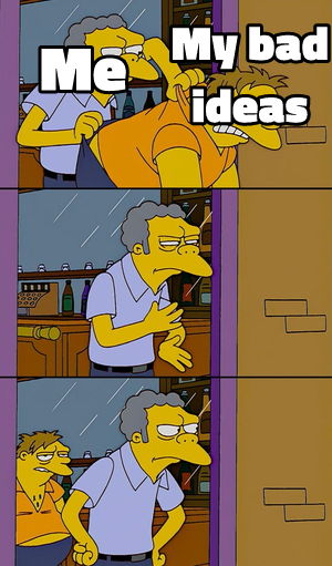 Moe Throws Barney meme template