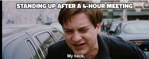 My Back (Old Peter Parker) meme template