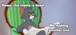 Tom Reading the Newspaper meme template