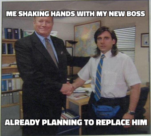 The Office Handshake meme template