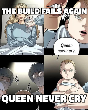 Queen Never Cry meme template