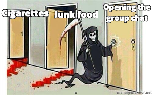Grim Reaper Knocking Door meme template