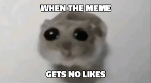 Sad Hamster meme template