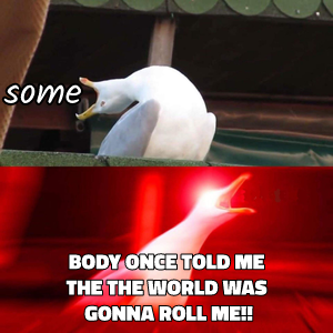 Inhaling Seagull meme template