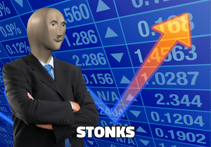 Stonks meme template