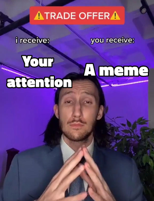 Trade Offer meme template